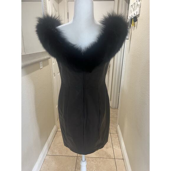 Michael Hoban For North Beach Leather Dress Size 10 - Picture 7 of 16